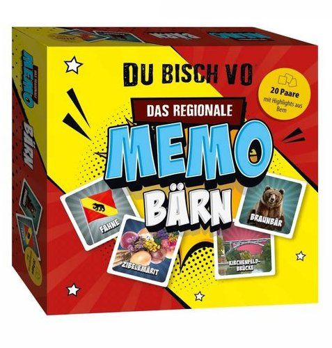 Hasbro Giochi: DU BISCH VO® Bern - Memo / Memory Spiel – Nuovo e nell'imballaggio originale da Oensingen venduto da Liquidations-Shop