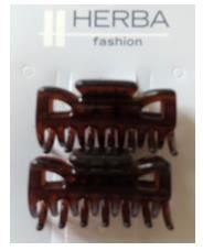 Sonstige Kosmetik & Pflege: FHH.Klammer, braun, 2 Stk., 3.8 cm – Neu und originalverpackt aus Safenwil von clickandbeauty