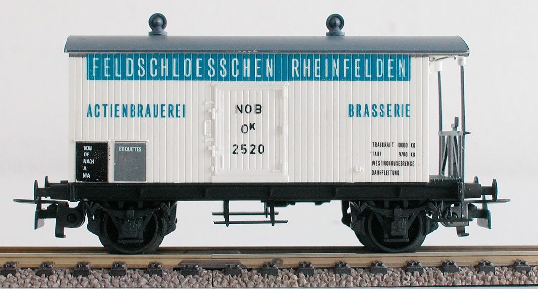 Modellini di ferrovie: Ruco Bierwagen Feldschlösschen Spur H0 – Usato da Oberwil BL venduto da Klang 1