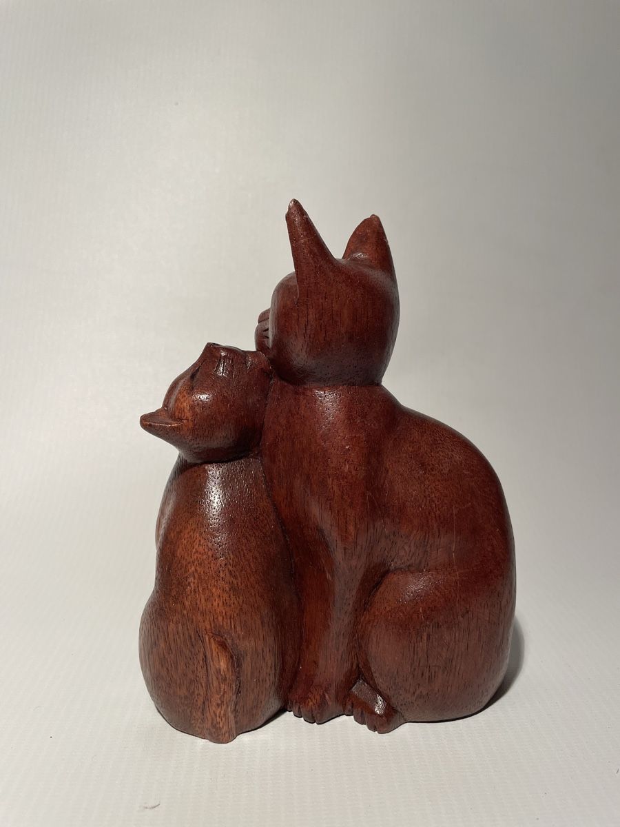 Figuren: Statues - pack de 2 chats sculptés à la main – Neu (gemäss Beschreibung) aus Renens VD von sas_6vhd 9