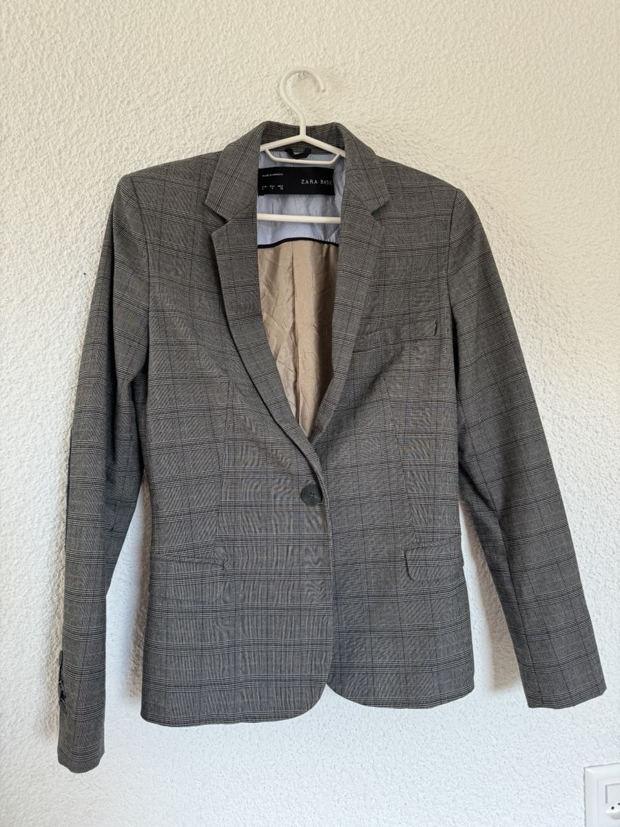Jacken: Zara Basic Blazer - Women's Gray Plaid Blazer Size Medium – Neu (gemäss Beschreibung) aus Sion von sof_97f5