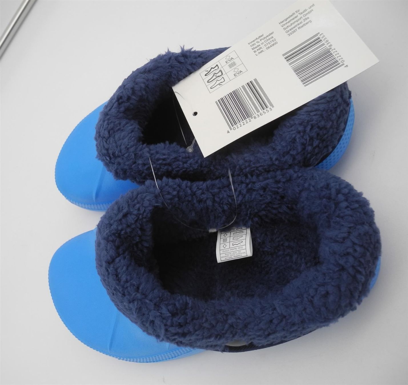 Schuhe für Jungen: Kinder Clogs gefüttert blau, Gr. 31 – Neu und originalverpackt aus Kottwil von Crazyrolf 1