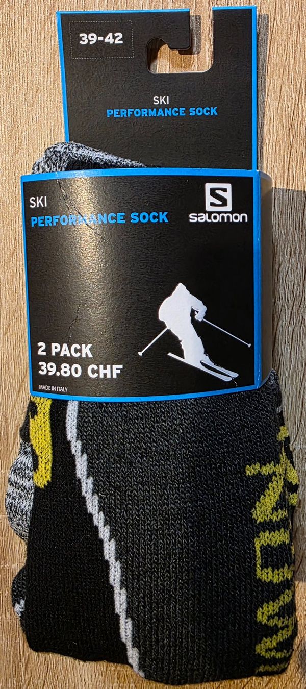 Salomon Skis: Salomon Skisocken 2 Paar mit Wolle Grosse 39/ 42 NEU !! – Neu und originalverpackt aus Rohrbach von lod_m58r 3