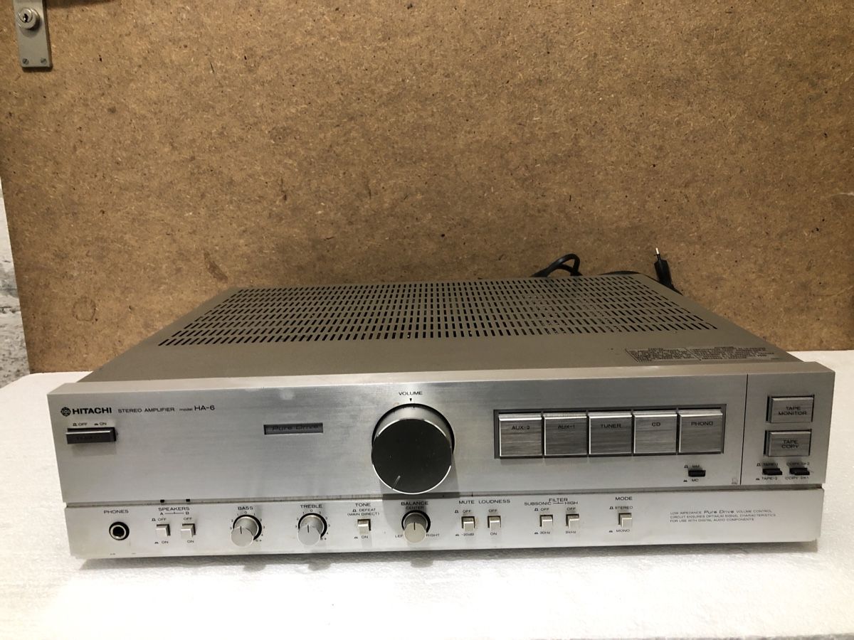 Hitachi Amplificatori: Vintage Amplifier Hitachi HA-6 – Usato da Biel-Bienne venduto da alos07