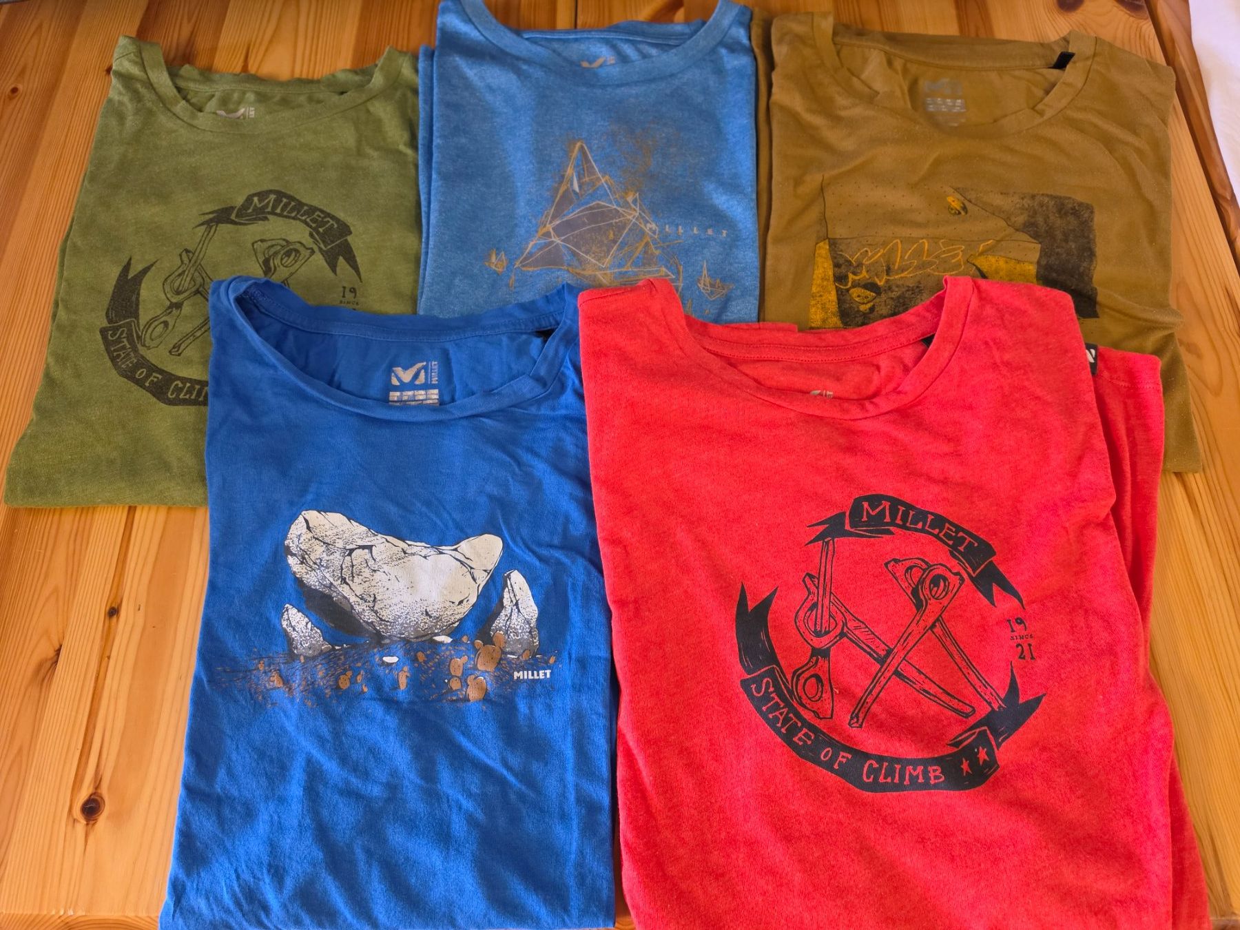 Millet T-shirt: 5 t-shirts Millet taille XL – Usato da Haute-Nendaz venduto da Bart84