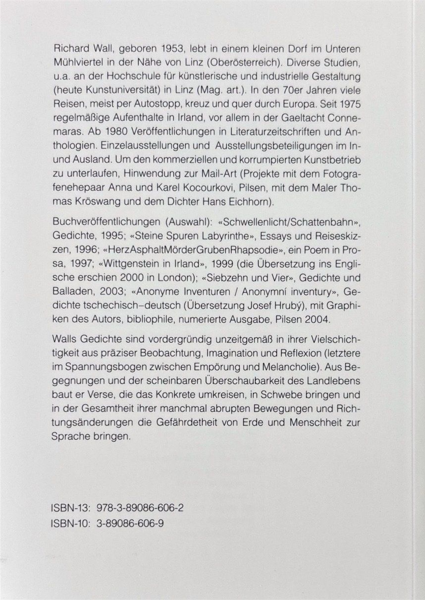 Livres: Wall Richard, Am Rande: Gedichte 1996-2005 – Neuf (Voir description) à Sarnen par Livres 1