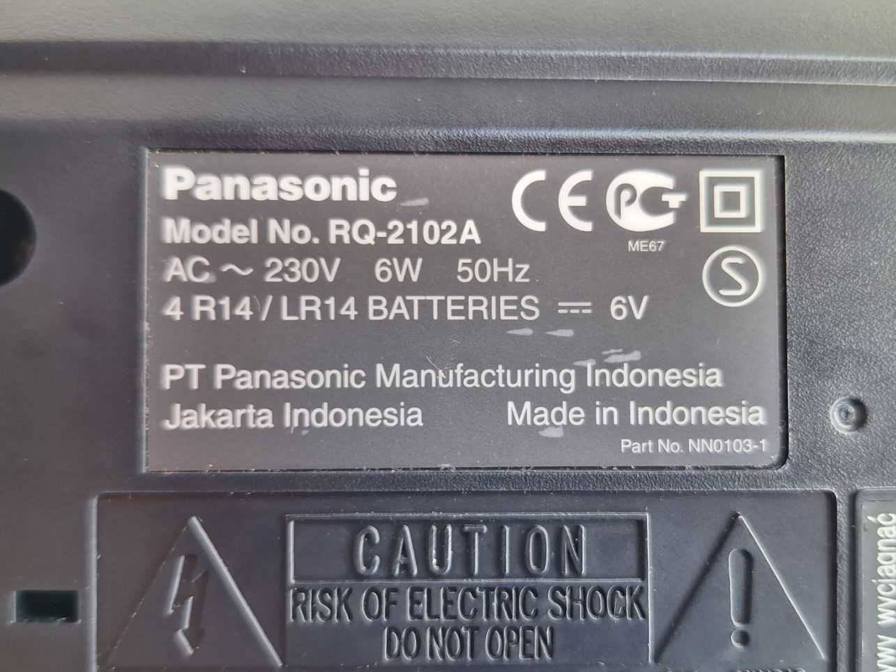 Panasonic Aufnahmegeräte: PANASONIC SLIMLINE TONBANDGERÄT – Gebraucht aus Huttwil von Kunterbuntli 6