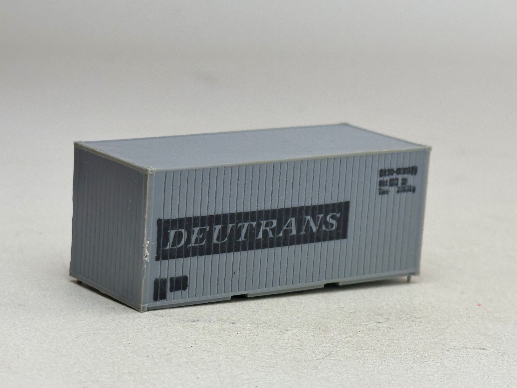 Modellini di ferrovie: EB- 20 Ft. Container Deutrans grau – Usato da Elm venduto da Wikmtz