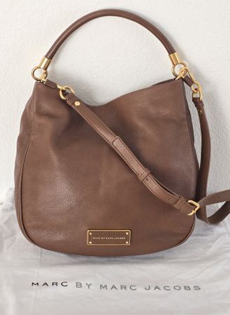 Marc Jacobs Henkel/Umhängetasche Softleder Braun