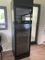 Gastro Kühlschrank Schwarz mit LED Licht