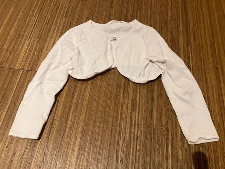 Weisses Jäckli / Bolero, ideal für den Sommer, Gr. 110/116
