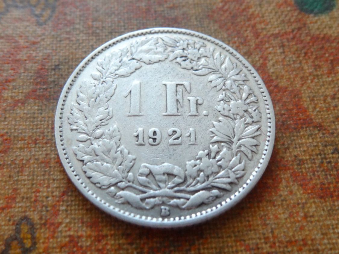 Tutti le monete: 1 Fr. 1921  (Y) – Usato da Romanel-sur-Lausanne venduto da Swift13