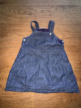 Fixoni Jeanskleid Gr. 86 mit Pünktli-Muster, Top Zustand!