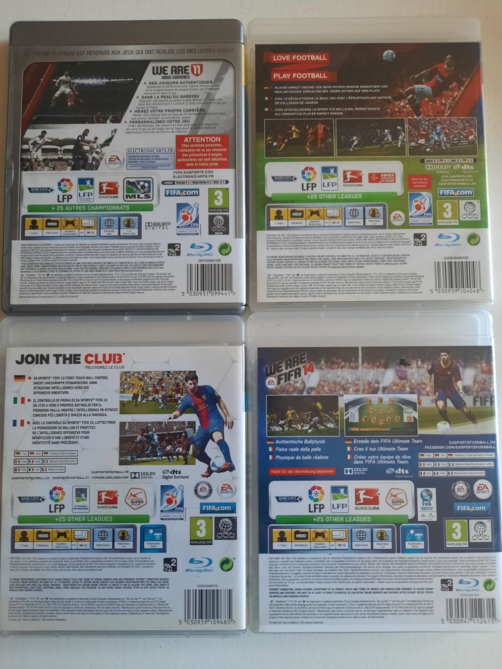 Spiele: Lot 4 jeux FIFA pour PS3 – Gebraucht aus Thônex von Lasdunas 1