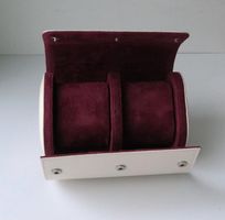 Uhrenbox aus Leder Weiss - Boite à montres en cuir blanc