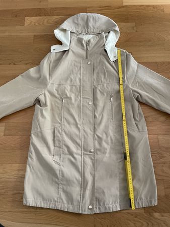 Barisal Übergangsjacke Damen Gr. 42 beige Kapuze