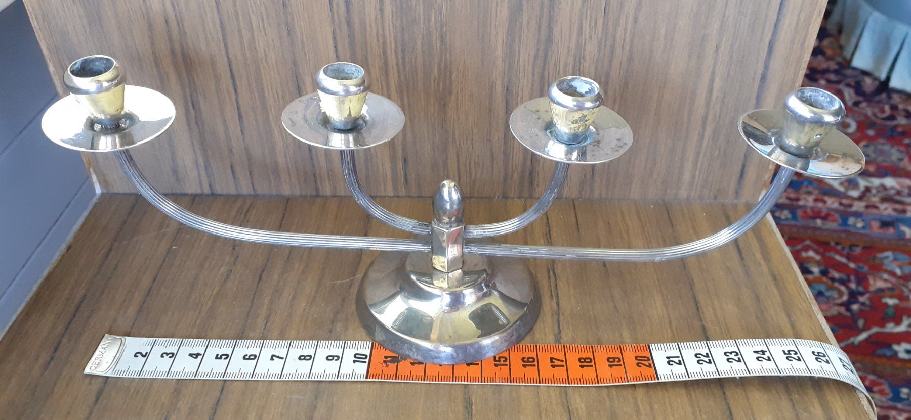 Portacandele: Kerzenhalter Silber antik – Usato da Mörschwil venduto da antiksalon21 5
