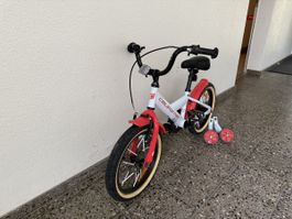 California Kinderfahrrad 16 Zoll mit Stützrädern, Top!