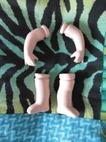 Puppenarme + Puppenbeine, Hände + Füsse, Porzellan, Ersatz