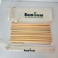BamBaw Bambus Strohhalme Set - Neu