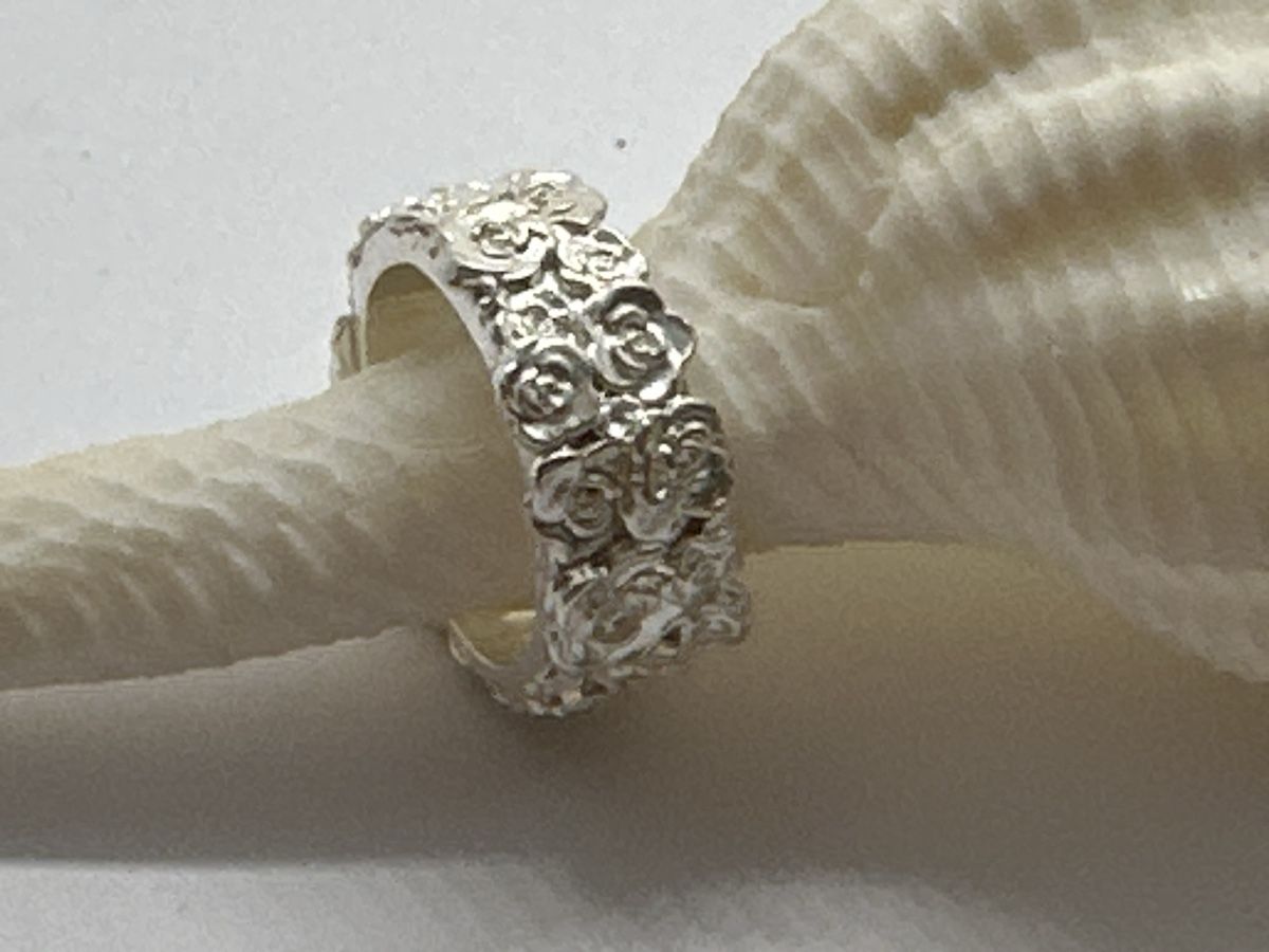 Anelli: Rosenring Handmade silber – Nuovo e nell'imballaggio originale da Niederglatt ZH venduto da Silberschmuck-design