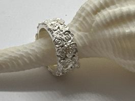 Rosenring Handmade silber