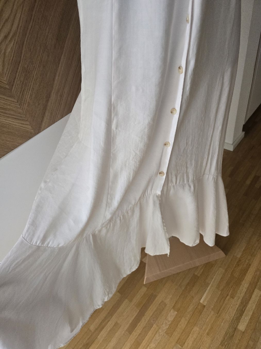 Mango Vestiti: Mango Kleid, Gr. M, weiss, leicht & luftig – Usato da Zürich venduto da ale_bg2x 1