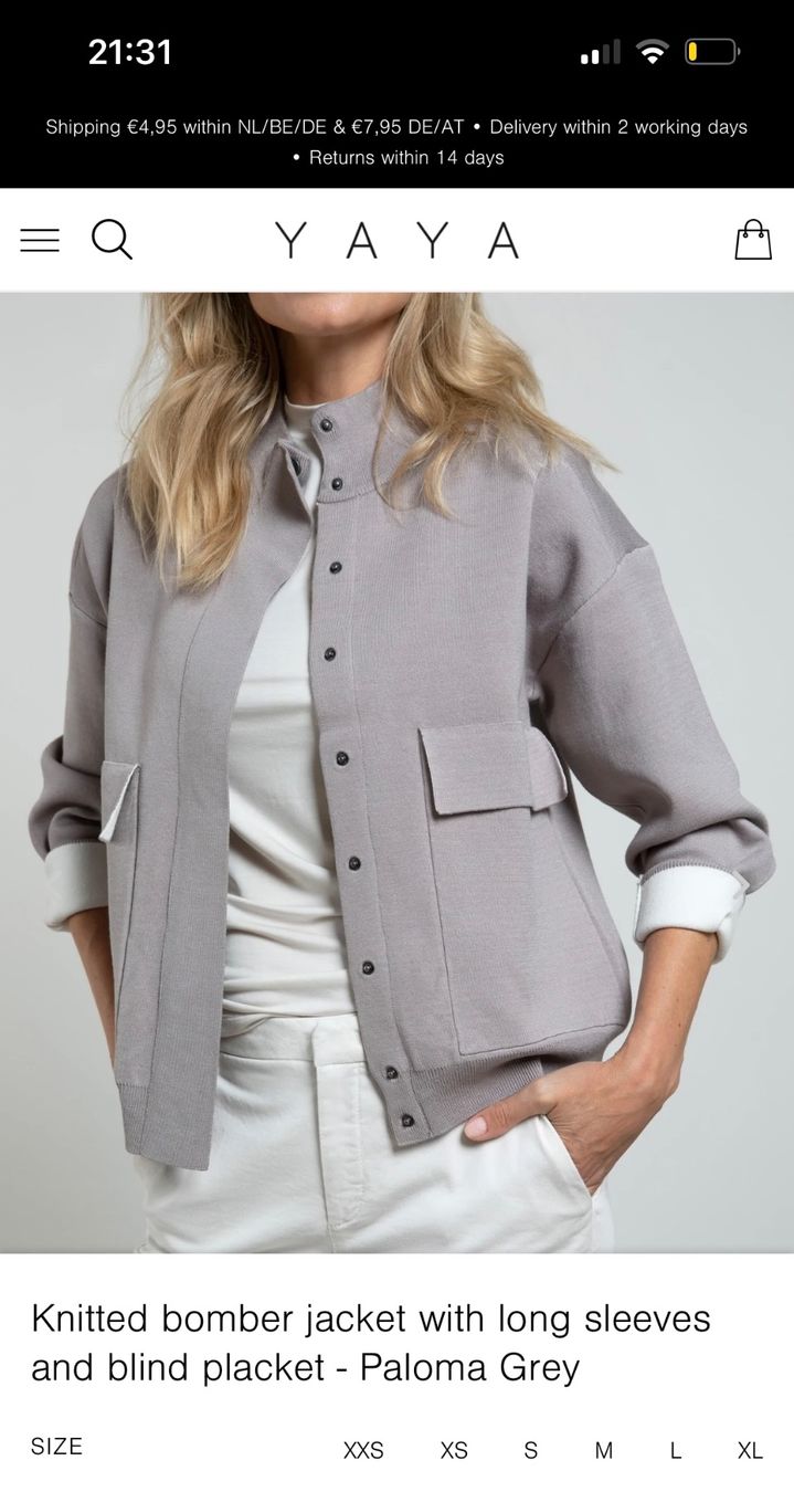 Giacche: YAYA Damen Knitted bomber jacket with long sleeves – Nuovo e nell'imballaggio originale da Sattel venduto da Zlata1 3