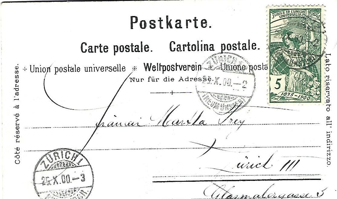 Cartoline postali: Zürich Alpenquai Steinemann Litho – Usato da Wetzikon ZH venduto da Brulu100 1