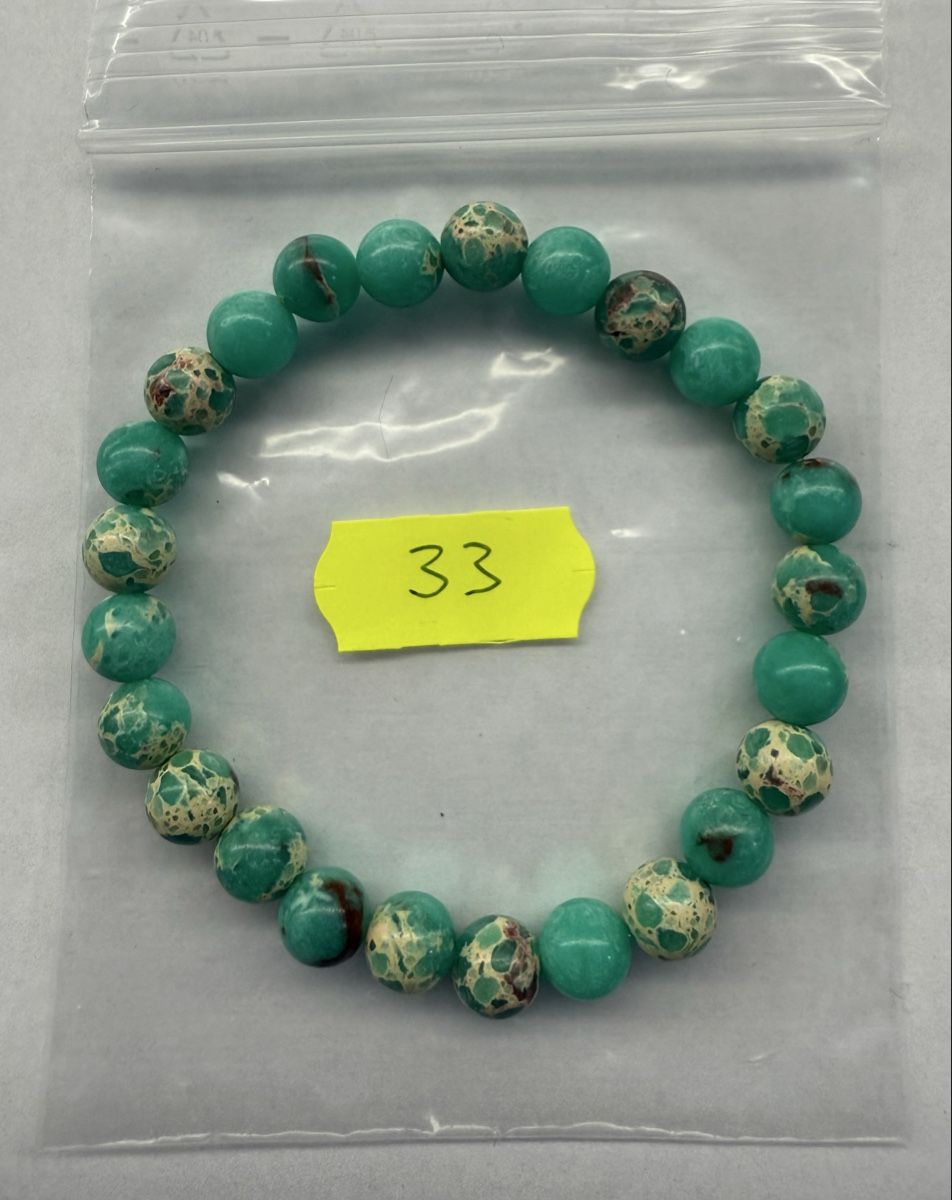 Bracciali & Braccialetti: Türkis Armband mit Steinmuster Naturstein – Nuovo e nell'imballaggio originale da Rheinfelden venduto da Gazzi