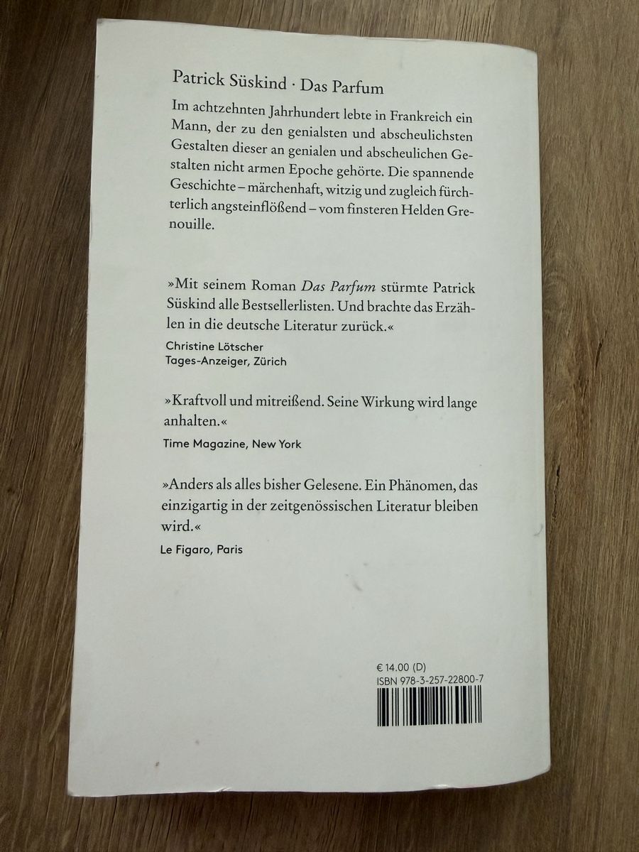 Libri: Das Parfum Buch, Patrick Süskind  – Usato da Hasle LU venduto da Urssa2 1