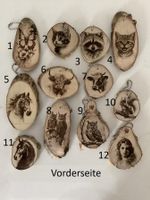 Handgemachte Schlüsselanhänger verschiedene Motive