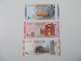 3 Banknoten Syrien - UNC