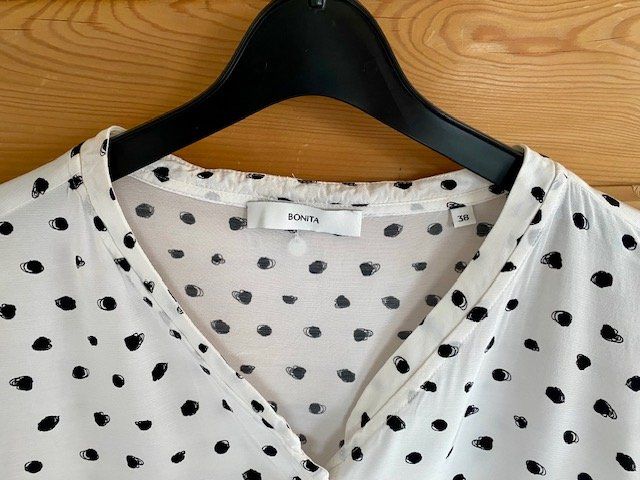 Bonita Camicette: Bluse, weiss-schwarz, Gr. 38 – Nuovo (secondo la descrizione) da Lyssach venduto da Ek_772 2