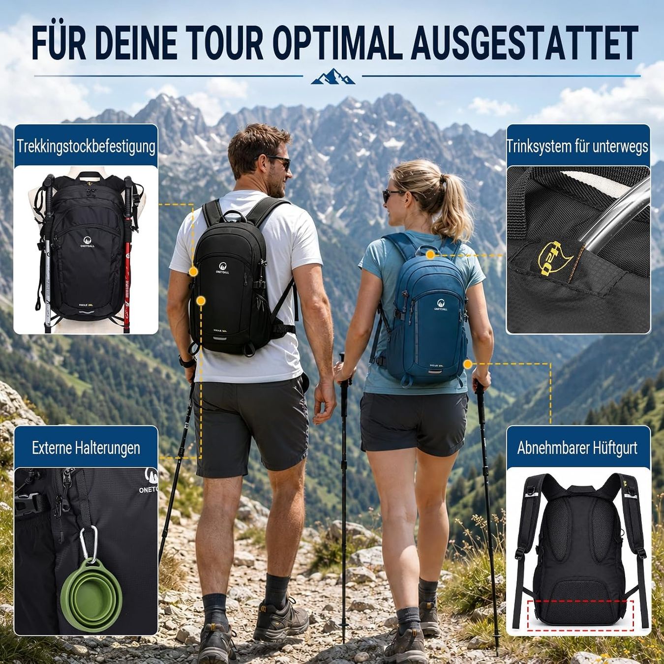 Rucksäcke: Wanderrucksack 20L leicht mit Regenhülle – Neu und originalverpackt aus Suhr von SchnapperCH 5