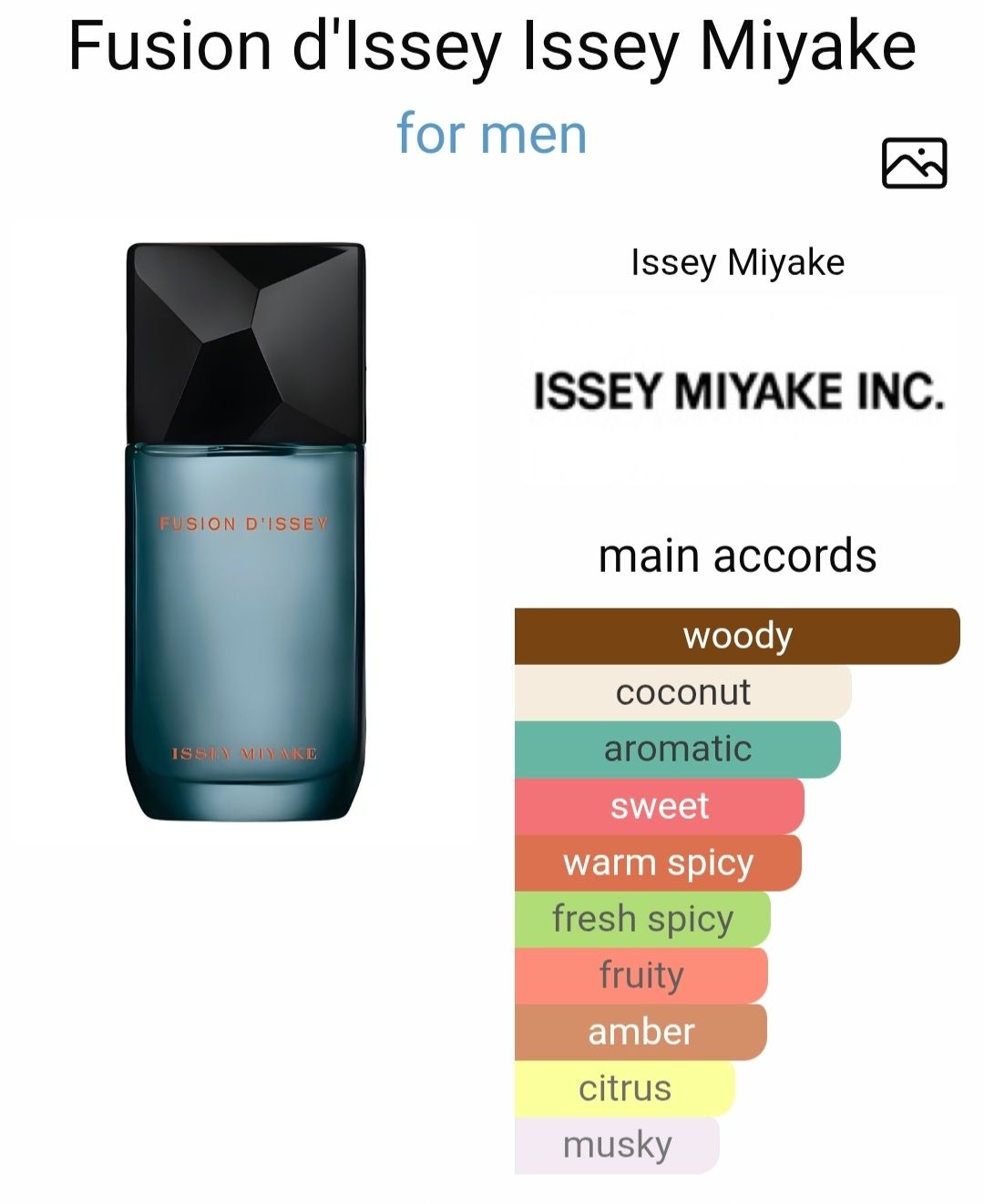 Issey Miyake Profumi & Eau de Toilette: Issey Miyake Fusion D' Issey – Nuovo (secondo la descrizione) da Utzigen venduto da DRAGONY23 2