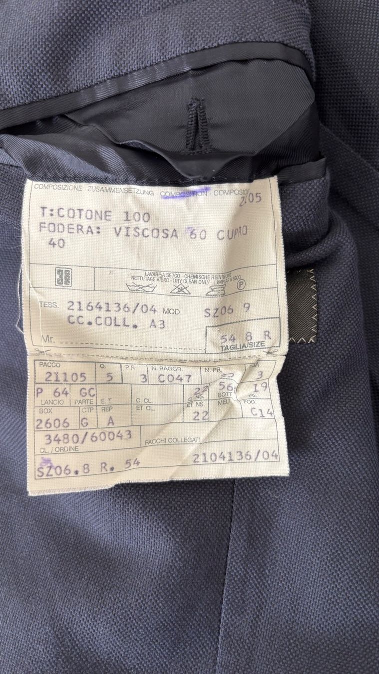 Corneliani Giacche: CORNELIANI Sakko / Blazer (54 8 R) – Usato da Cham venduto da Merdek123 3