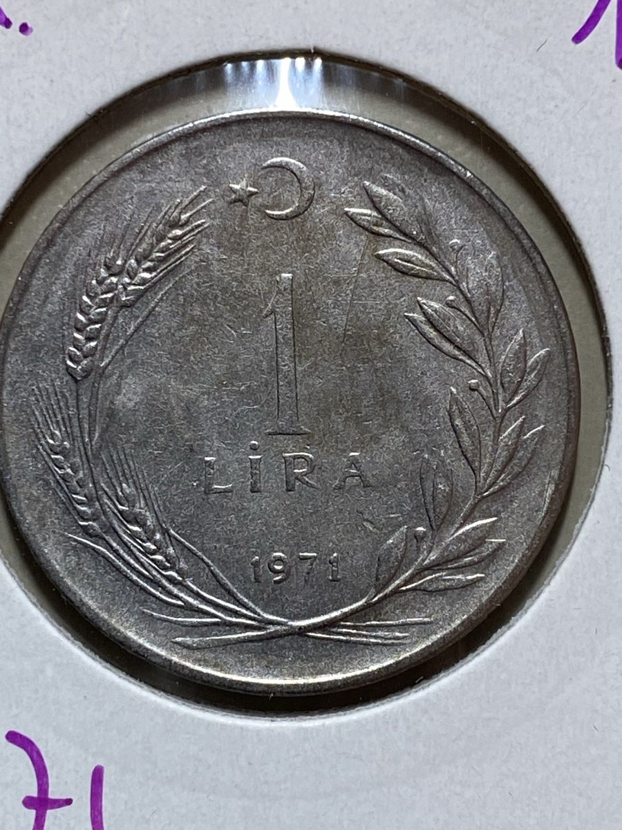 Tutti le monete: Turquie - 1 Lire - 1971 – Usato da Payerne venduto da Mike1682