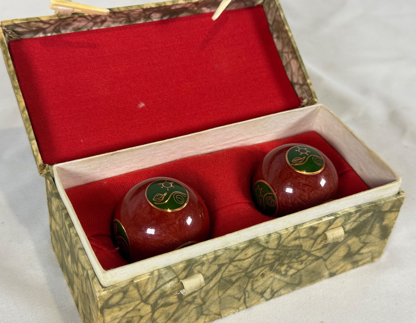 Dispositivi per massaggi: Boules Chinoises Qi Gong / Baoding Émaillées – Usato da Tramelan venduto da lolopat 1