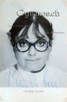 Trude Herr (1927-1991) Schauspielerin - Autogramm