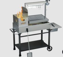 Grillwagen Edelstahl mit Höhenverstellung TENNEKER