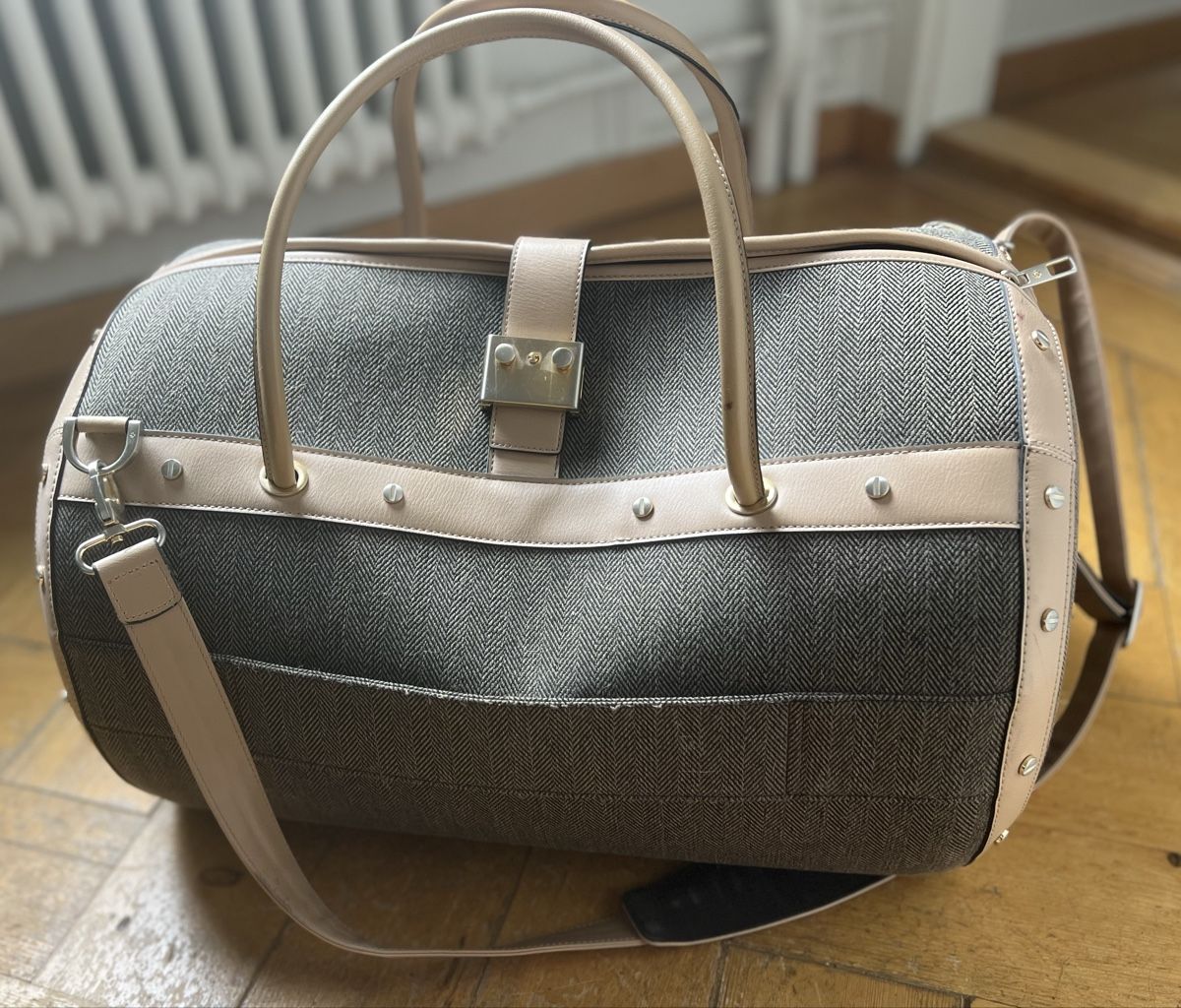 Samsonite Borse: Samsonite Vintage Weekend Reisetasche  Grau/Beige – Usato da Zürich venduto da jeroendy 2