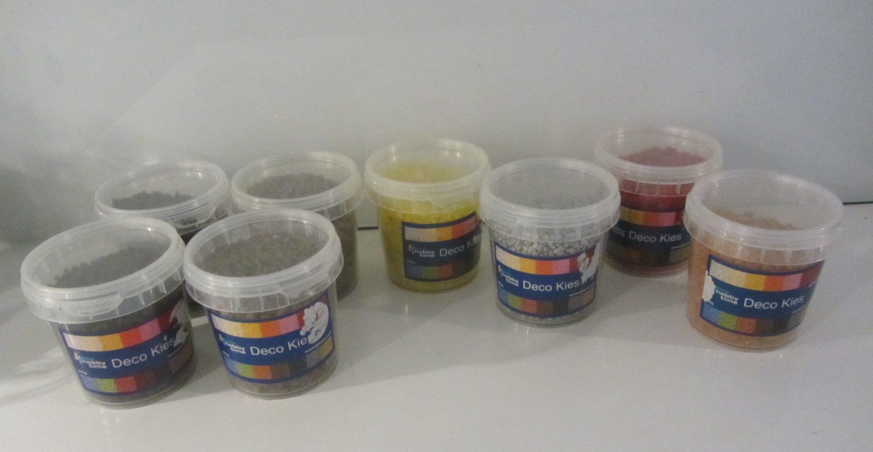 Tutte le decorazioni: 8 D. Deko-Kies à 200 g, 8 Farben – Nuovo e nell'imballaggio originale da Egliswil venduto da chroetli22 2