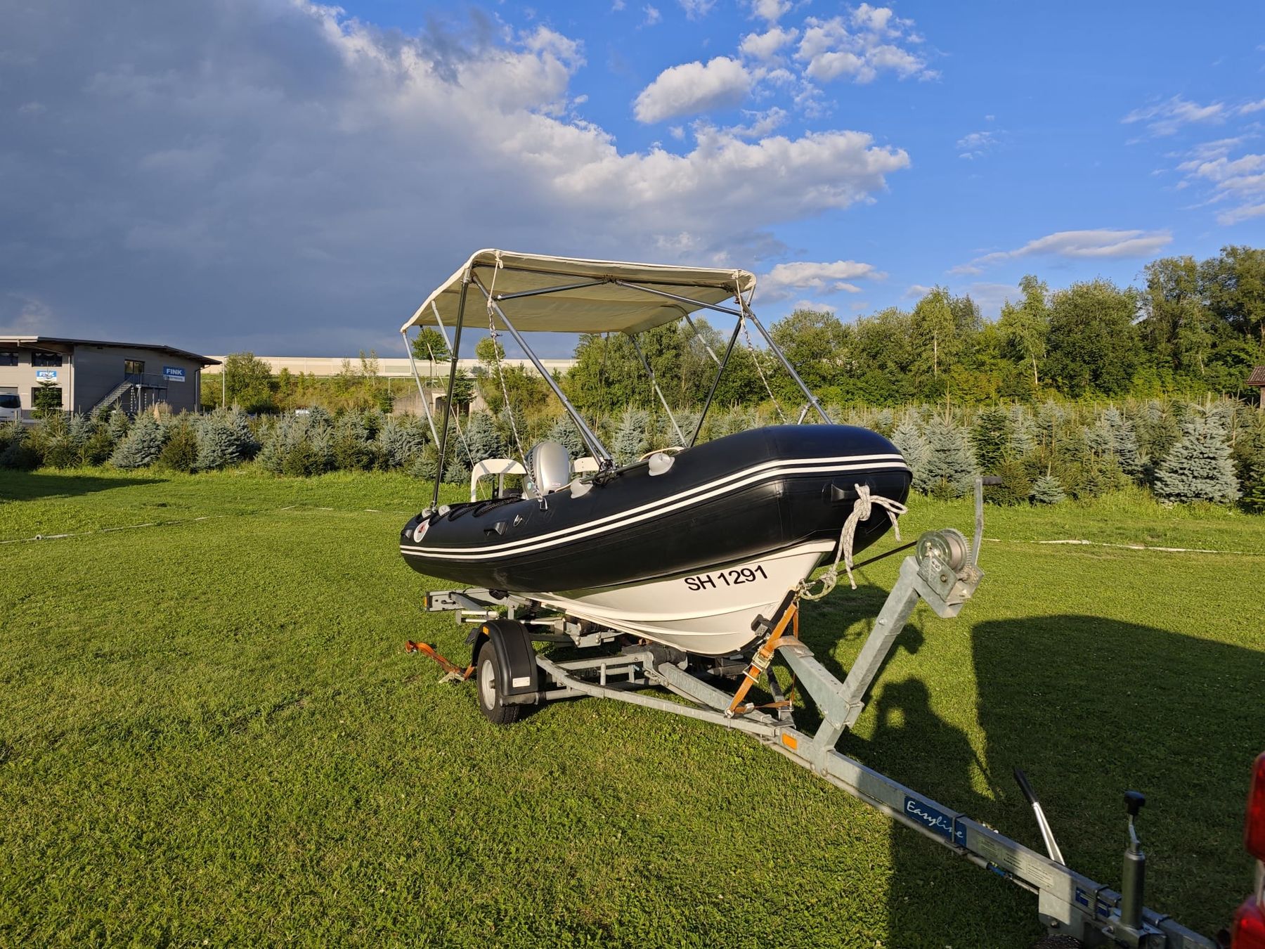 Honda Boote: Festrumpf-Schlauchboot 20Ps Bodeseezulassung + Trailer – Gebraucht aus Kleinandelfingen von jessi2209