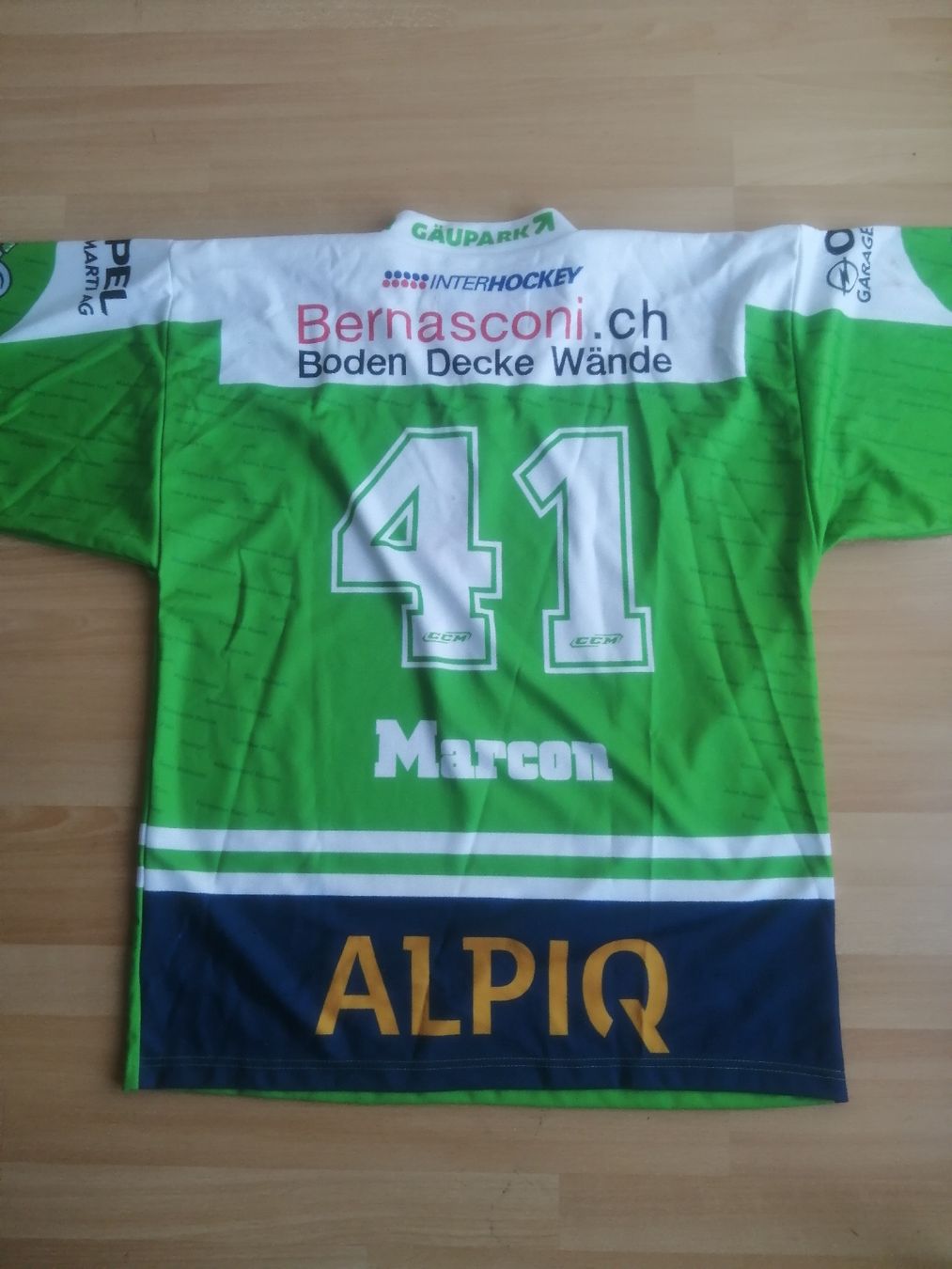 Canottiere & Pantaloni: EHCO-Trikot #41 von Bruno Marcon – Usato da Hägendorf venduto da Fiooo 1