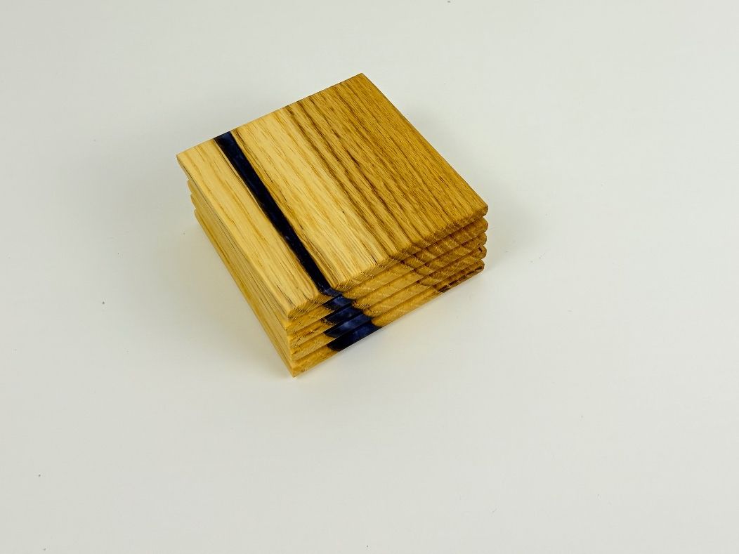 Dessous de verre: Holz Untersetzer mit Epoxidharz, 5er Set – Neuf (Voir description) à Zwillikon par Eni88 3