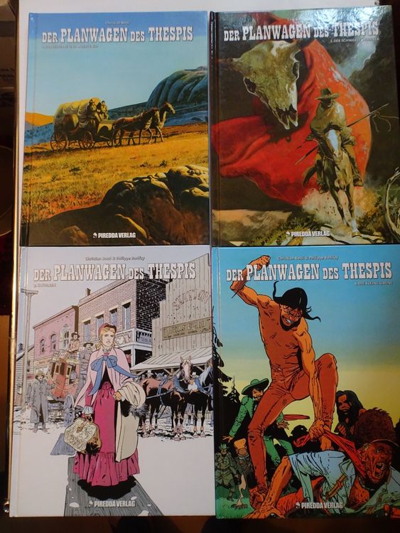 BD Le Chariot De Thespis T1 - Rossi Glénat 1982, Western Franco-belge