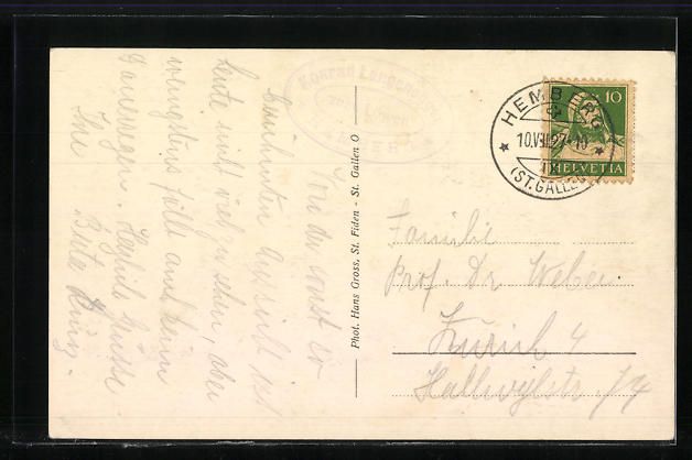 Cartoline postali: AK Hemberg, Teilansicht mit Kirche, 1927 – Usato da Berlin venduto da bartko-reher 1