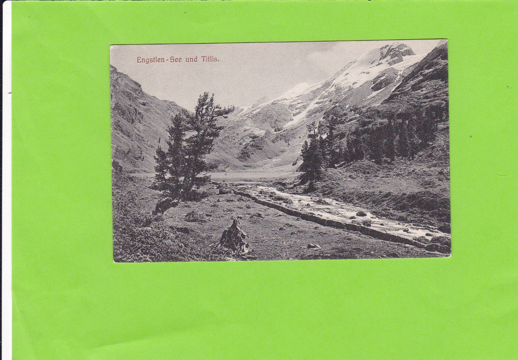 Cartoline postali: Engstlen-See und Titlis – Usato da St. Peterzell venduto da neckertal