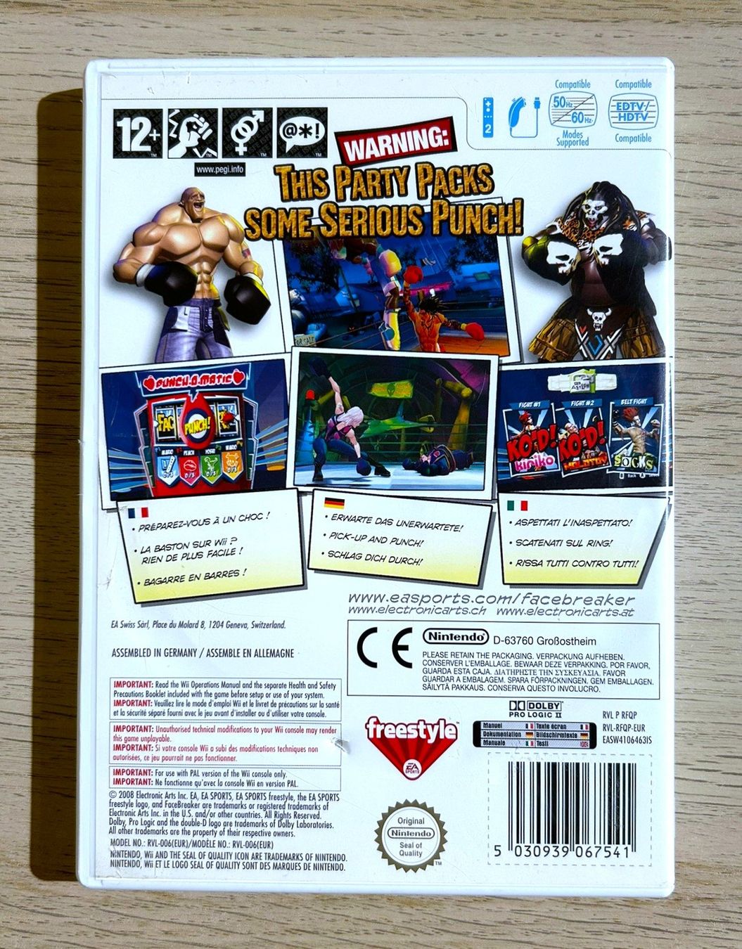 Nintendo Giochi: Facebreaker K.O. Party Nintendo Wii – Usato da St. Gallen venduto da Alpine.Arcade 1